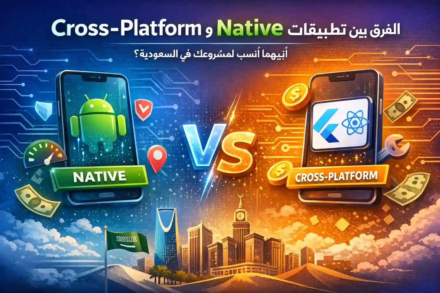 الفرق بين تطبيقات Native و Cross الفرق بين تطبيقات Native و Cross-Platform