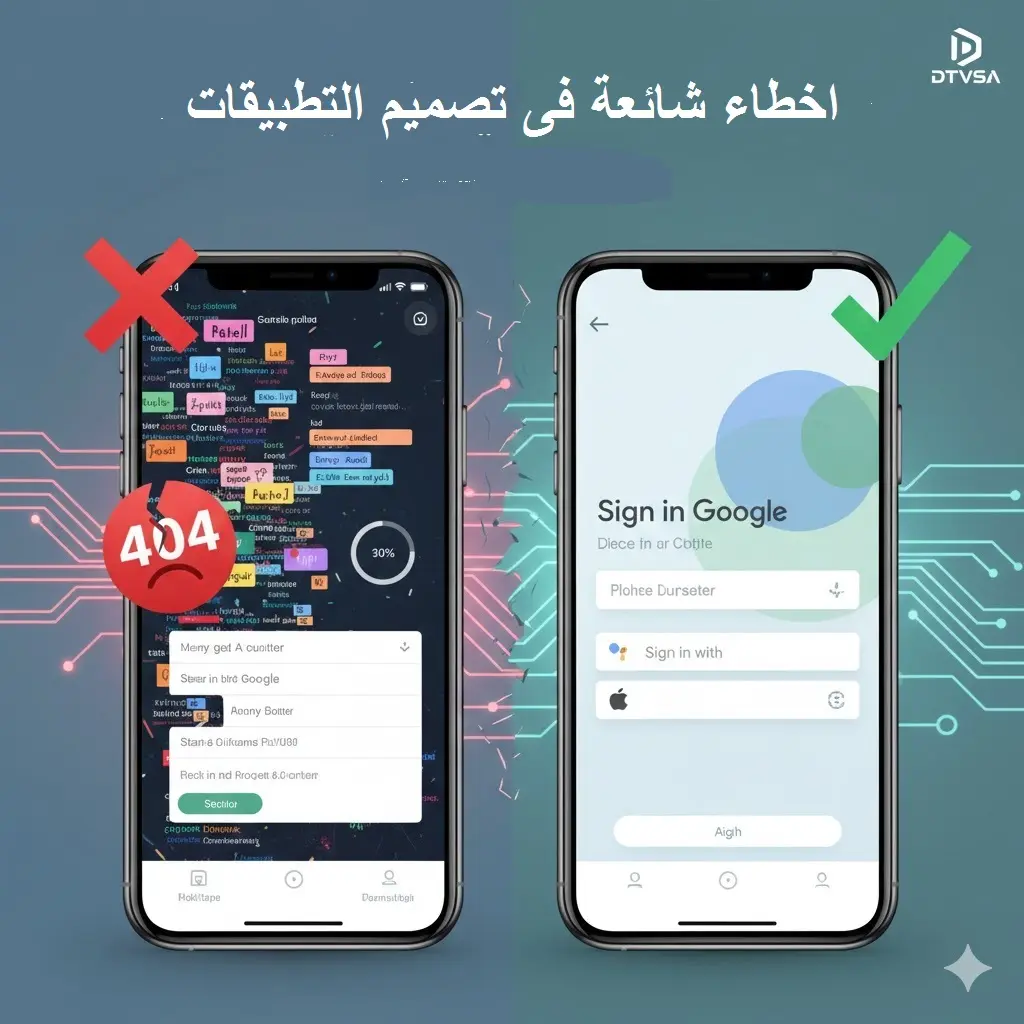 أخطاء شائعة في تصميم التطبيقات